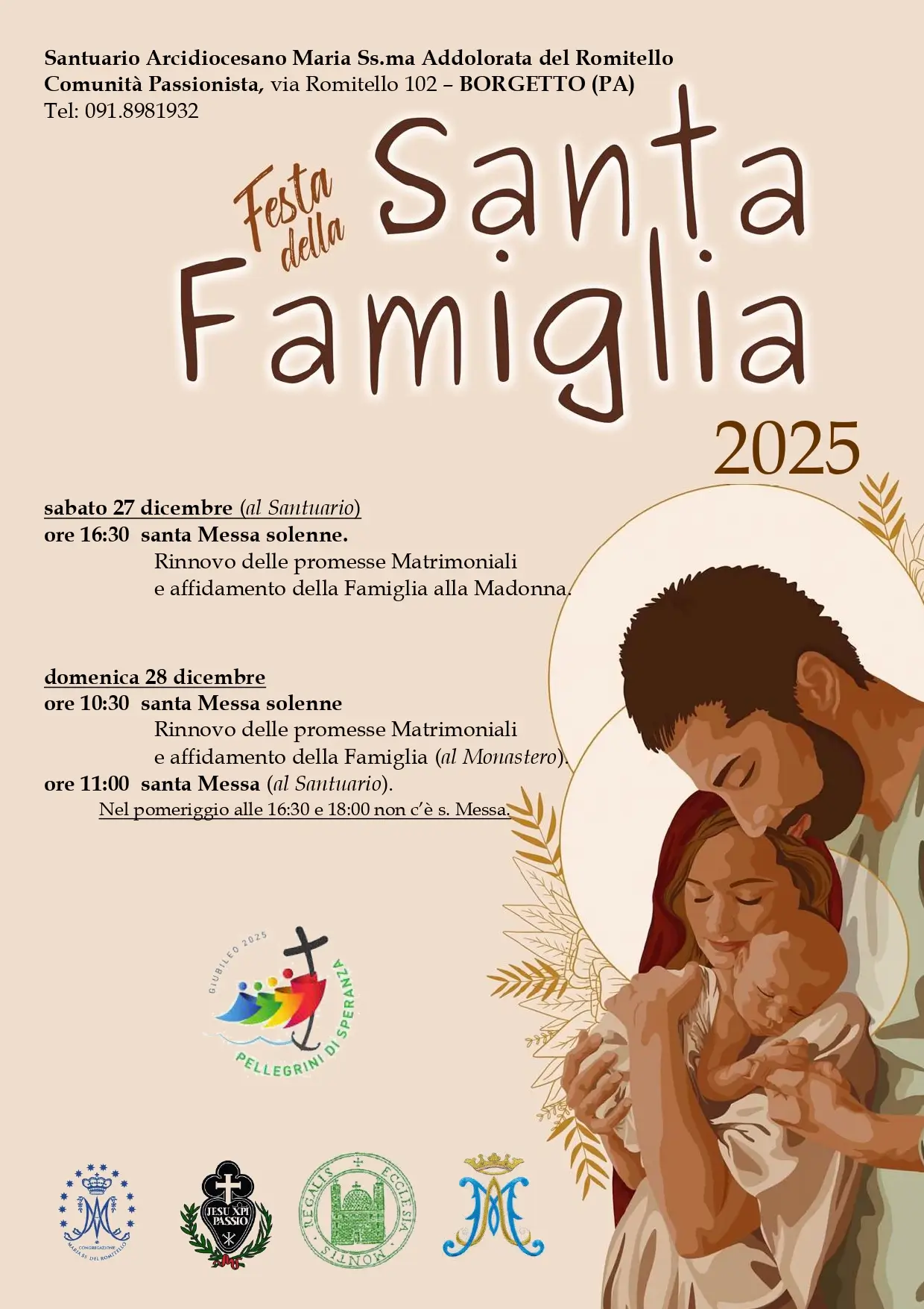 Festa della santa famiglia 2025